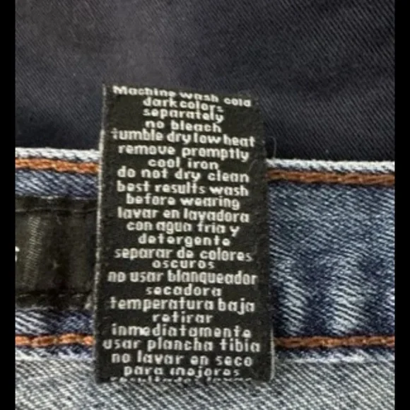 Calvin Klein Blue Bootcut Jeans with Vintage Wash 184 - Picture 8 of 8